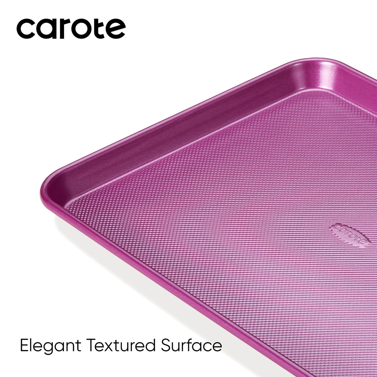 CAROTE stackable bakeware design saves cabinet space while keeping pans organized