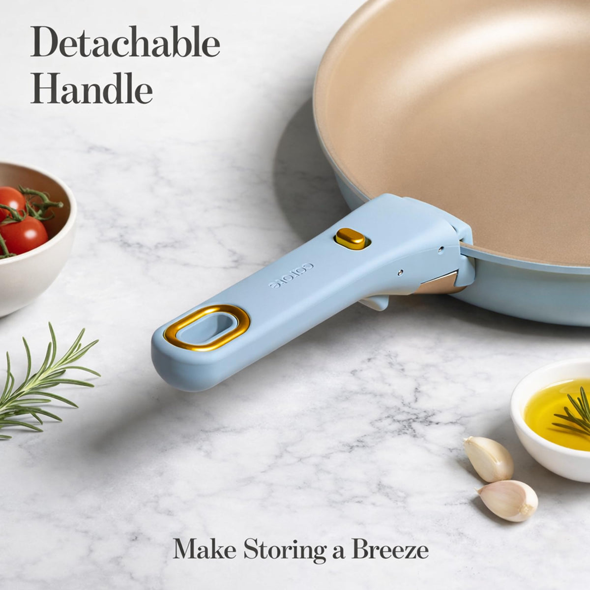 CAROTE stackable cookware saves space in small kitchens and RVs
