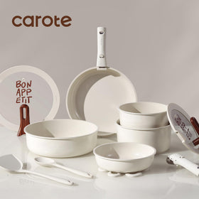 CAROTE stand-up lid design keeps lids off counters and dust-free