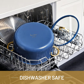 CAROTE stockpot is dishwasher safe for quick post-meal cleaning