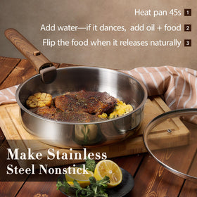 CAROTE stove-to-oven compatibility demonstrates versatile cooking transitions.