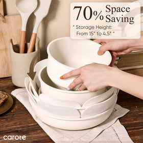 CAROTE from stovetop to oven to table with detachable handles for flexible cooking