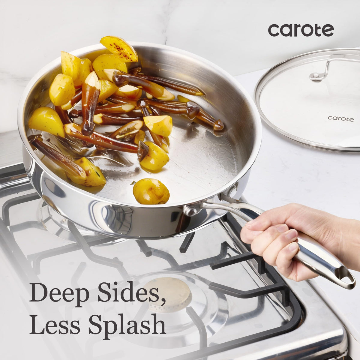 CAROTE sauté pan great for sautéing and gentle deglazing.