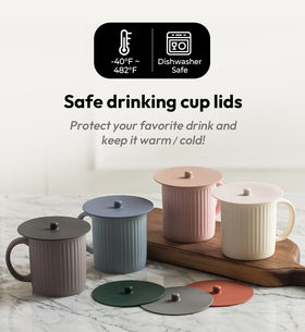 Carrotez coffee mug lid seals the cup to keep beverages warm and fresh.