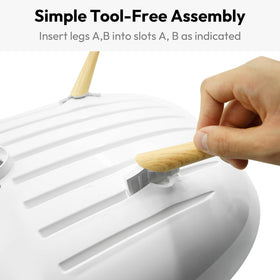 Carrotez dish drying rack tool-free assembly for quick setup by user