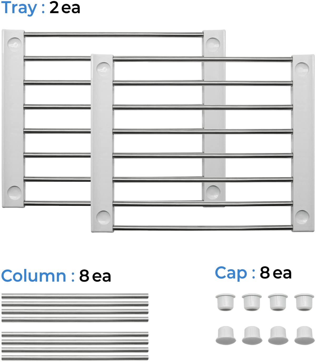Carrotez easy-assembly organizer requires no tools.