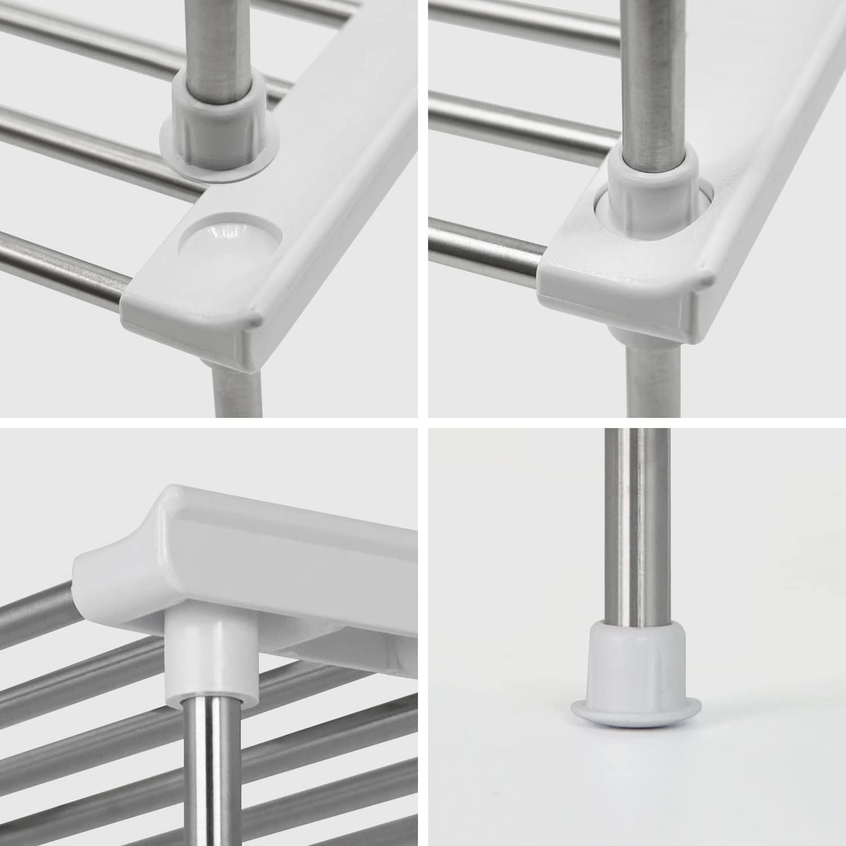 Carrotez steel shelf with rust-resistant finish preserves shine.
