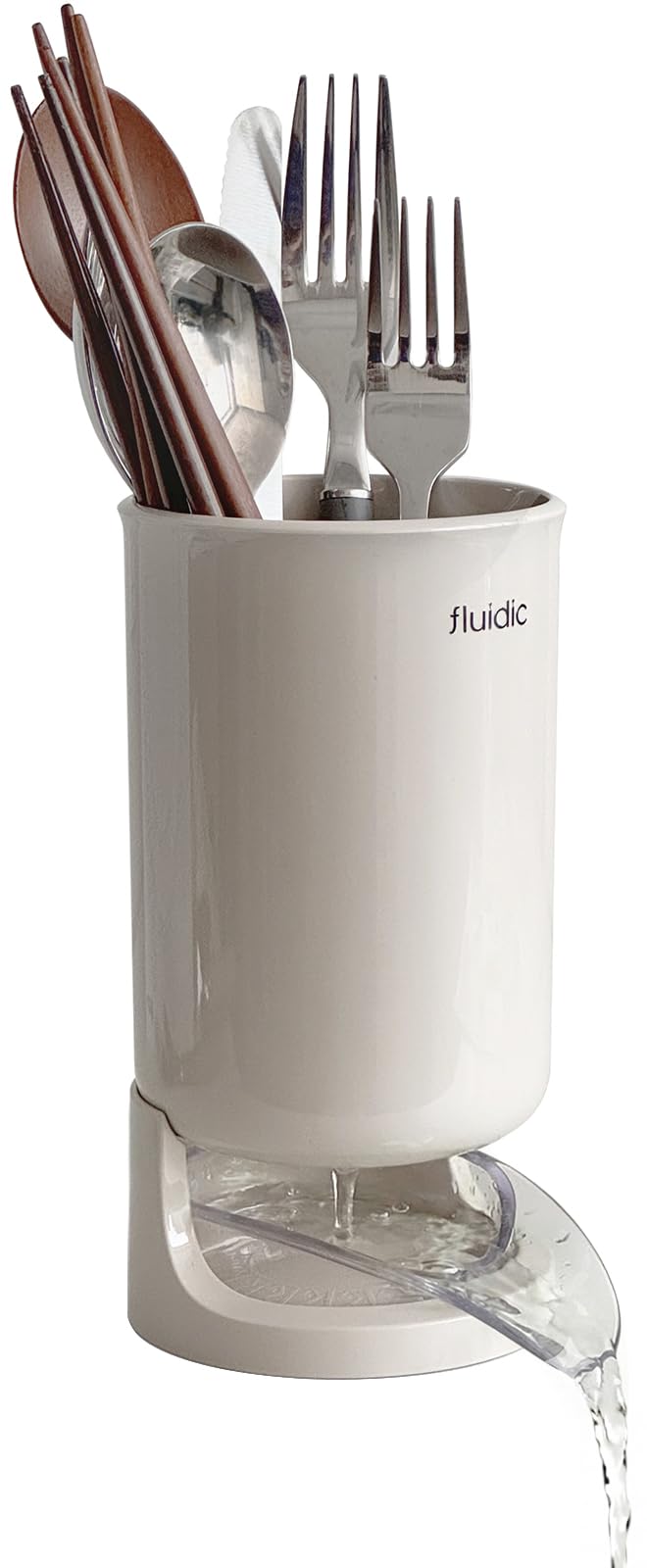 Carrotez Utensil Drying Holder side view for compact kitchen organization.