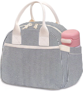 Carry bloom corduroy lunch bag front pocket for cutlery organizer and easy meals.