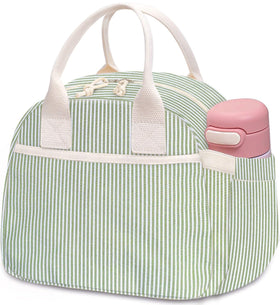 Carry bloom bag size fits containers, sandwiches, and fruit for workdays.
