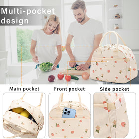 Carry bloom triple-insulated lunch bag maintains temperature for hours