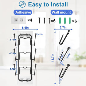 Carry360 wall-mount lid holder saves counter space and keeps lids accessible