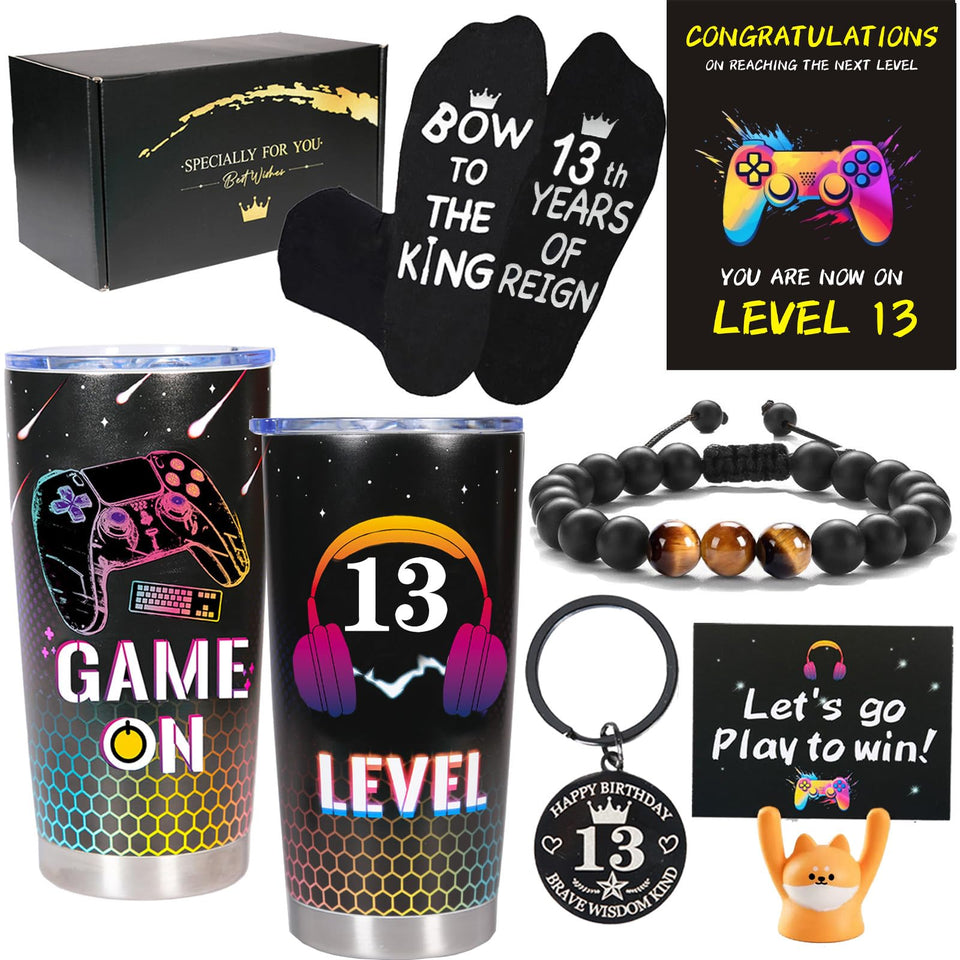 Carselage 13th birthday gamer tumbler for on-the-go drinks and gaming sessions