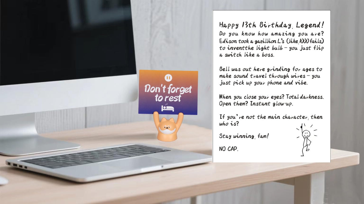 Carselage gift set display showing a complete teen gift
