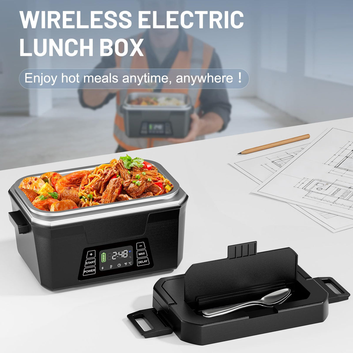 Carsolt insulated carry bag keeps meals hot while commuting.