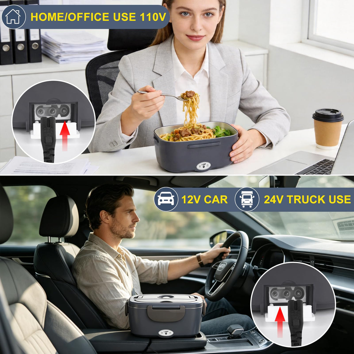 Carsolt insulated bag with lunch box for convenient heat retention on the go