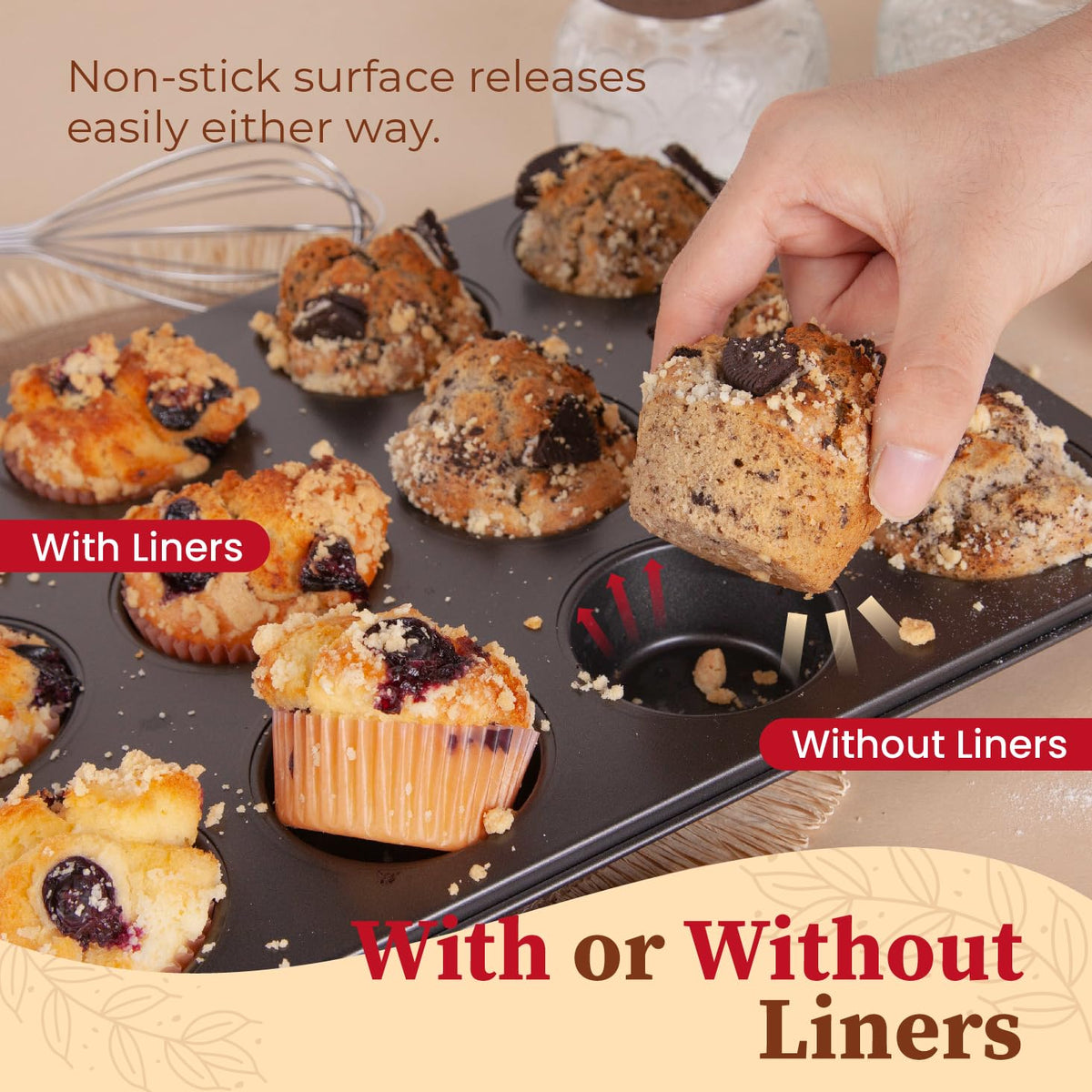 CARTMAN oven-safe up to 450F enables versatile baking.