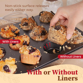 CARTMAN oven-safe up to 450F enables versatile baking.