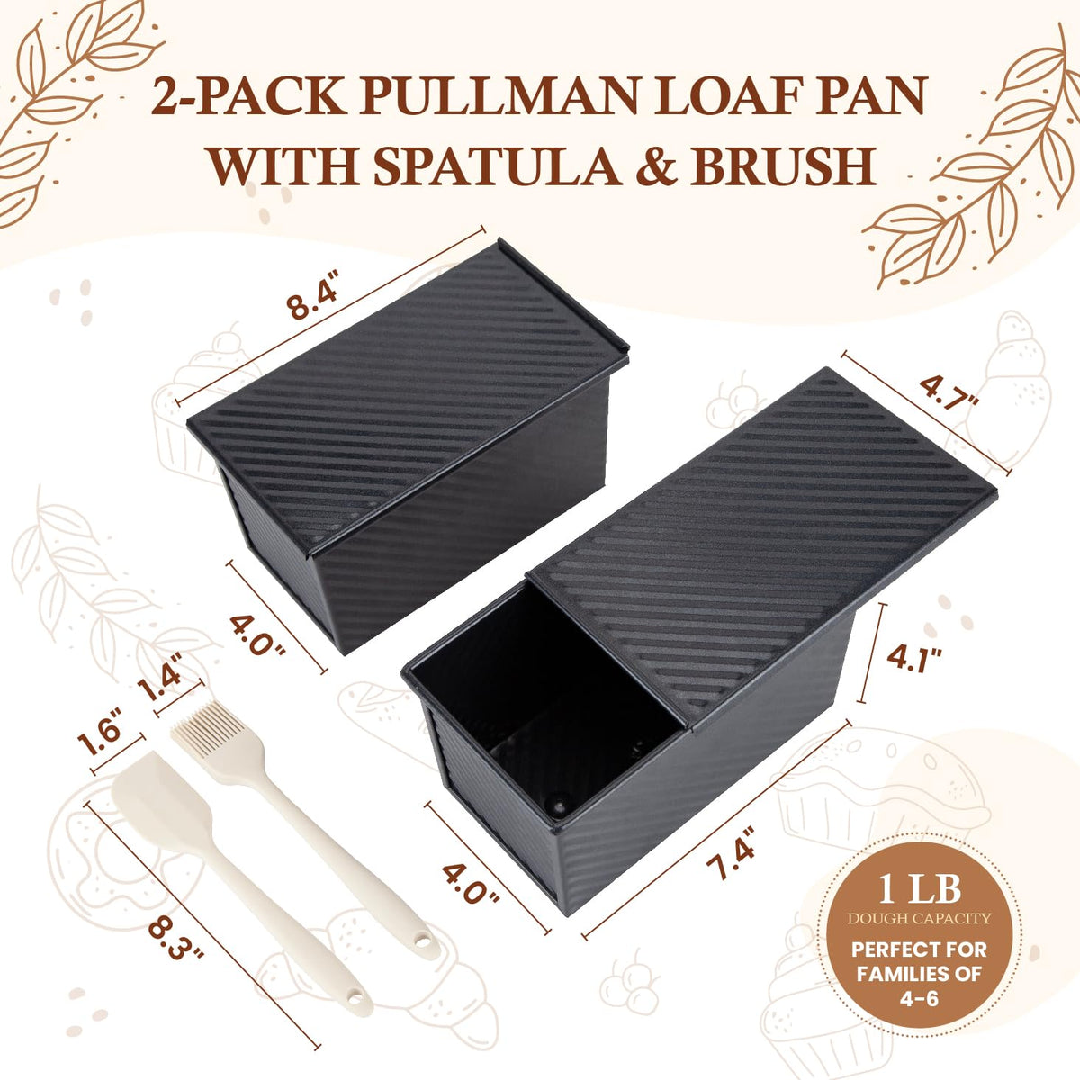 CARTMAN bread loaf pan with lid showcases moisture retention and neat slices