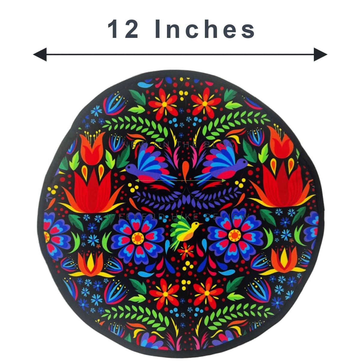 Casa De Queta tortilla warmer closeup shows sturdy hand-stitched fabric for durability.