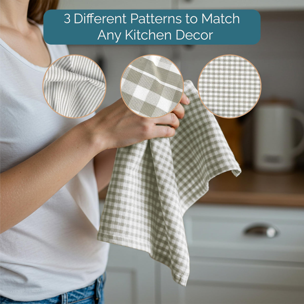 Casa Platino towels in use for drying dishes after meals