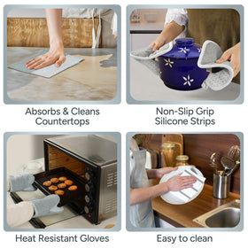 Casa Platino versatile set for ovens, grilling, BBQ, or fireplace use.