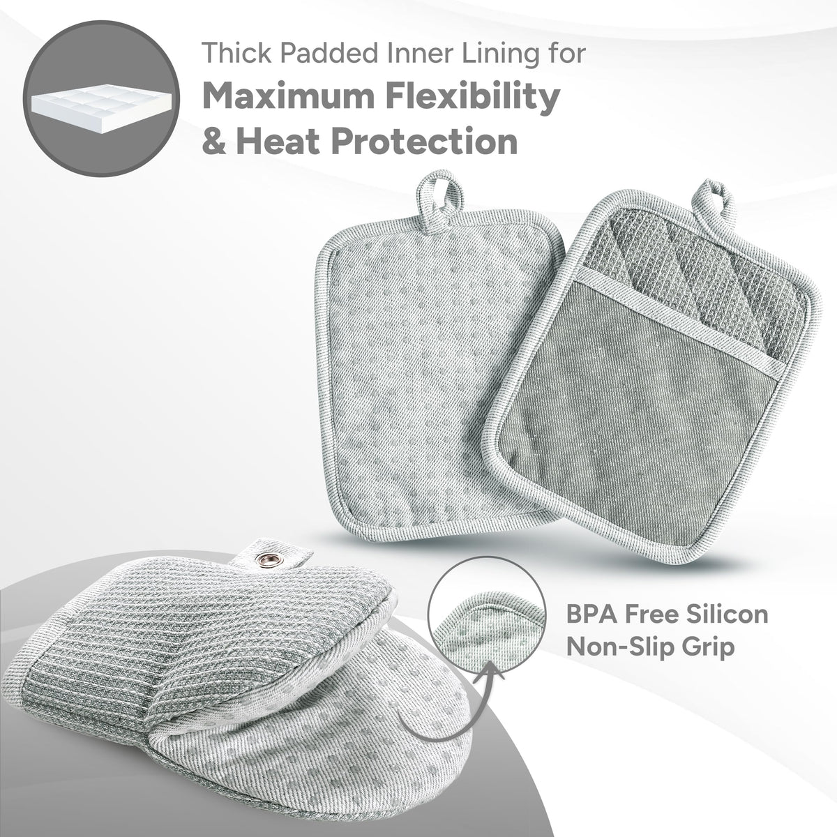 Casa Platino kitchen towels and dish cloths for rapid drying.