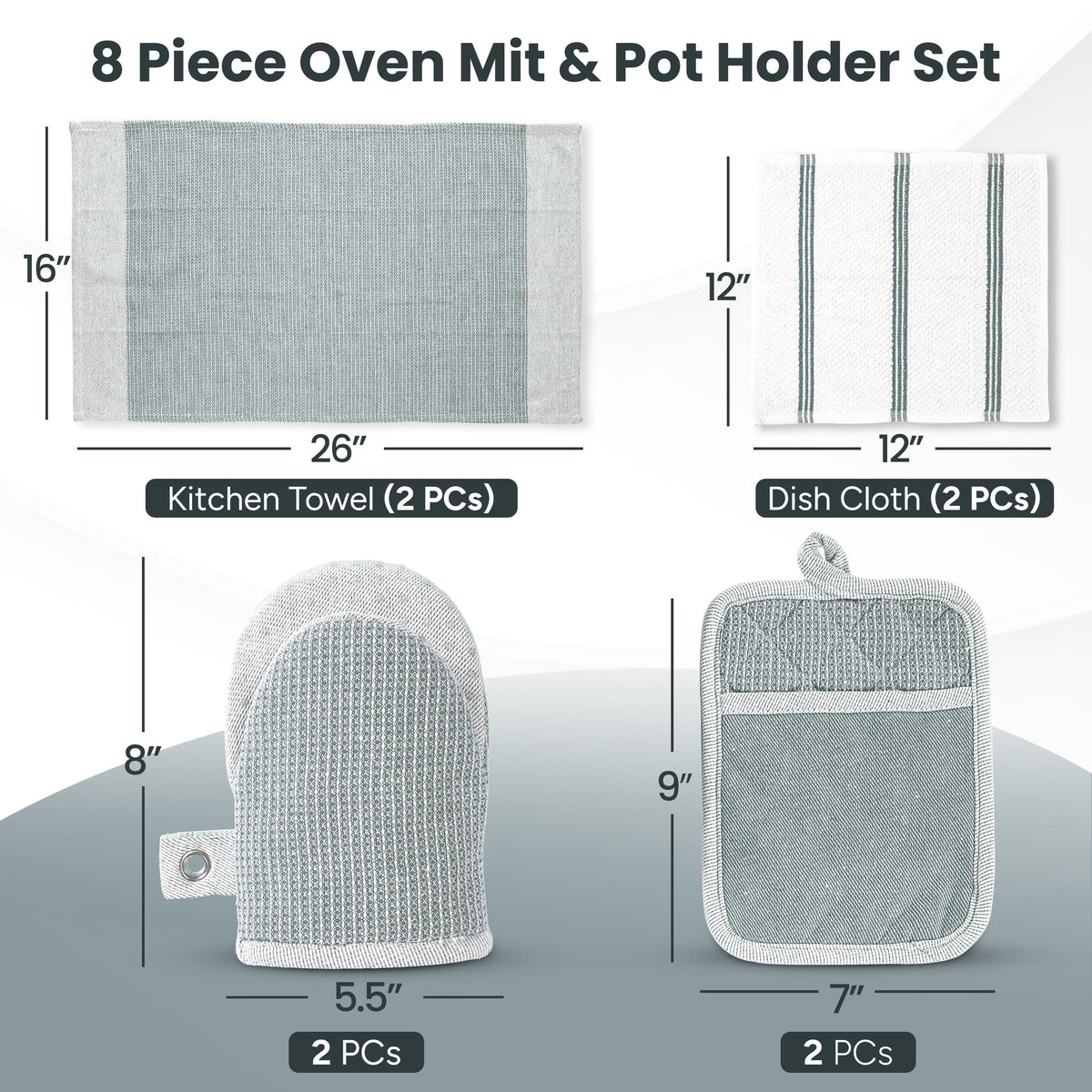 Casa Platino silicone pot holders with non-slip grip for hot cookware.