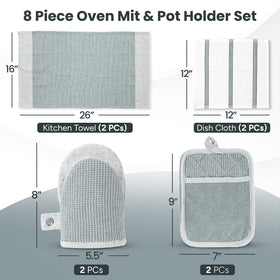 Casa Platino silicone pot holders with non-slip grip for hot cookware.