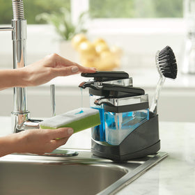 Casabella base detached for thorough cleaning and reach under the sink.