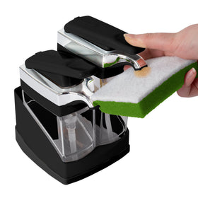 Casabella Soap dispenser holds dish soap at the sink for tidy counters.