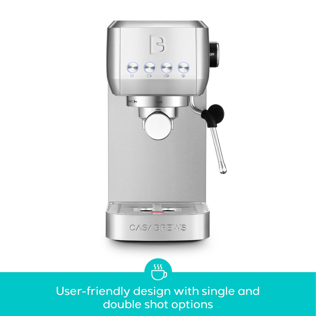 CASABREWS 3700 milk frother in action for creamy lattes