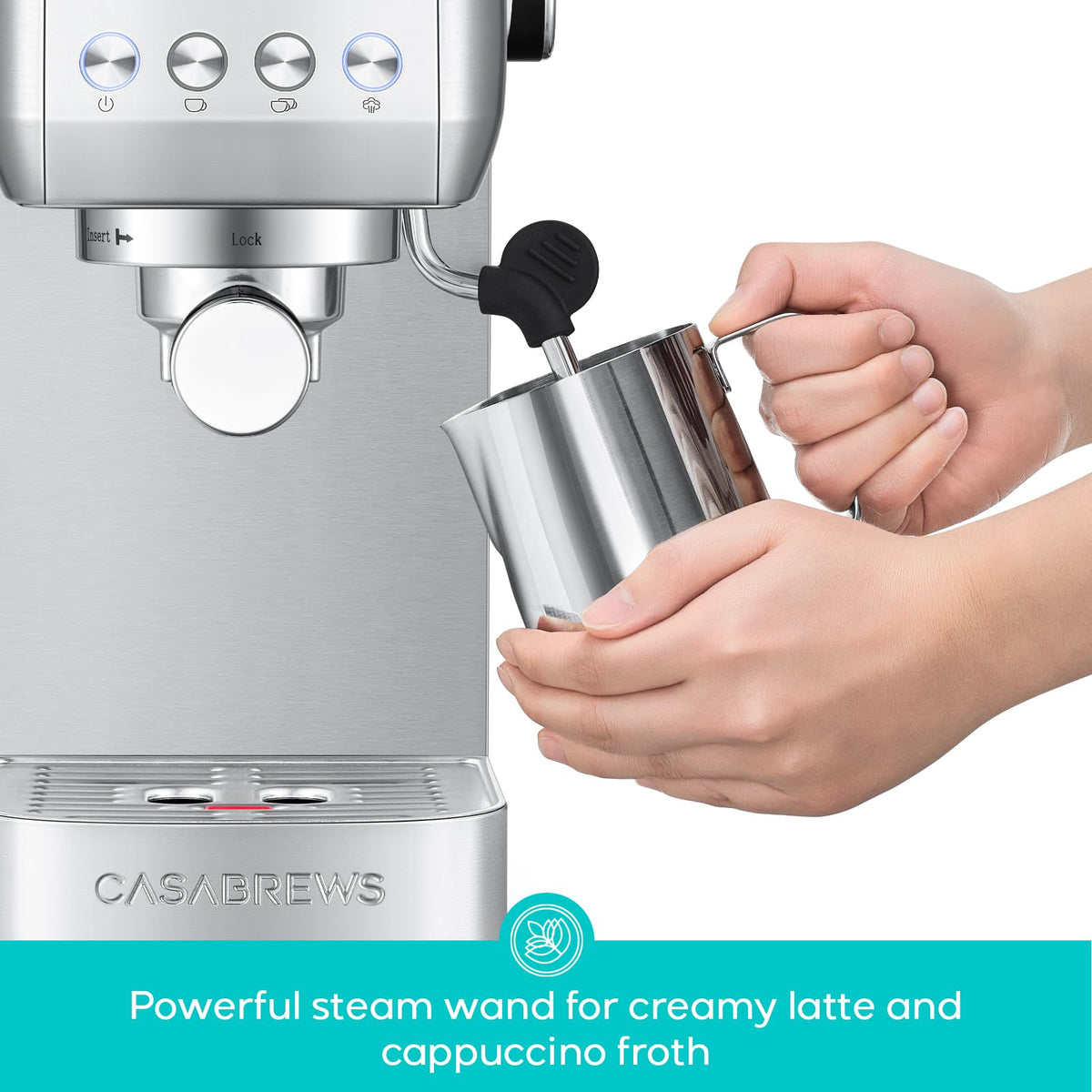 CASABREWS 3700 removable water tank aids quick refills