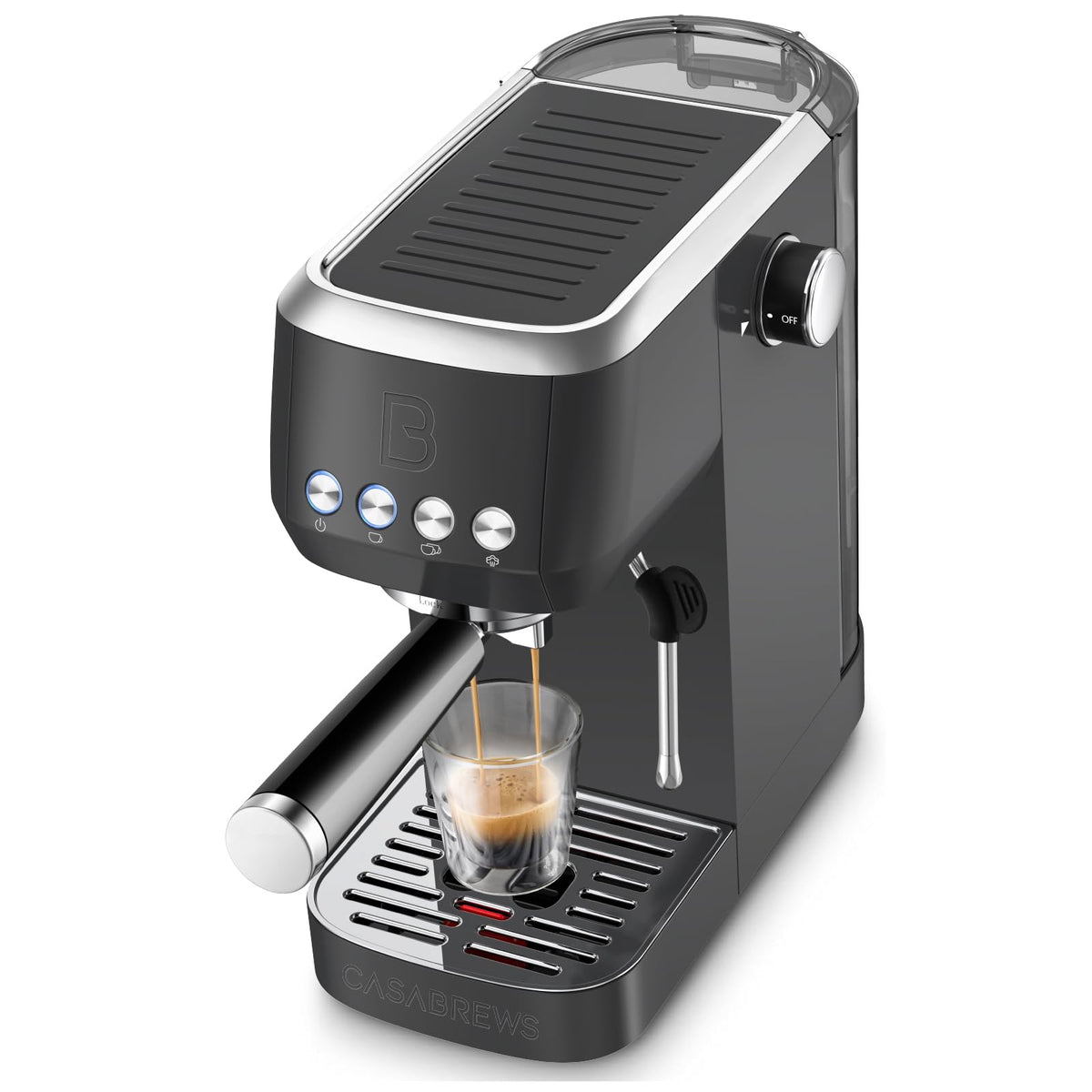 CASABREWS 3700 front view espresso machine for stylish home use