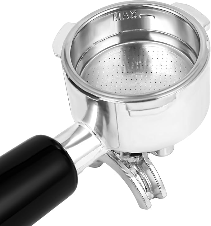 CASABREWS 51mm filter baskets for single and double shot flexibility.
