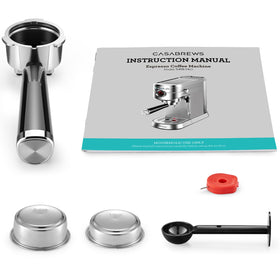 Casabrews 5418 PRO ground coffee only; pod-free brewing