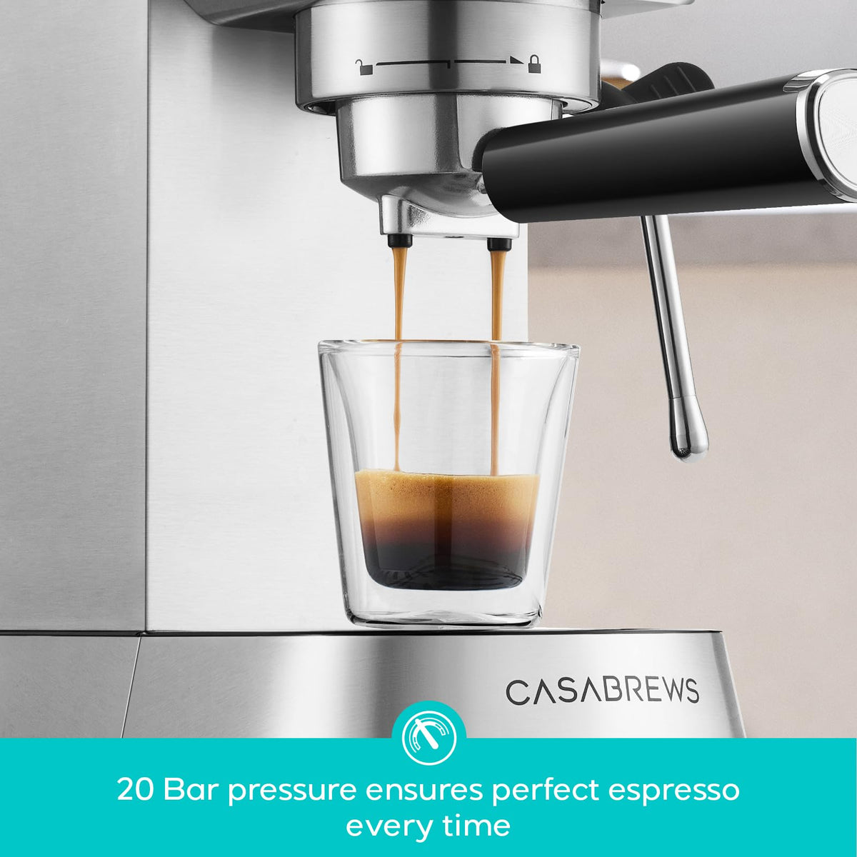 Casabrews 5418 PRO rapid heat technology reduces wait time
