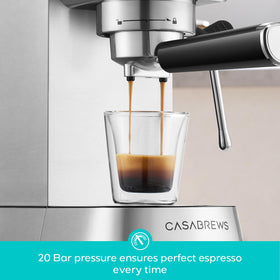 Casabrews 5418 PRO rapid heat technology reduces wait time