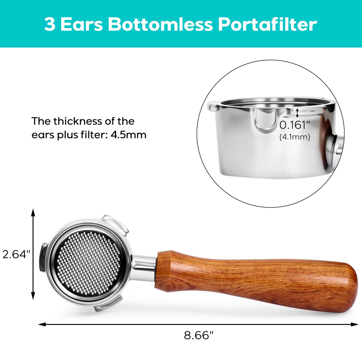 CASABREWS portafilter compatible with CM5418 and 3700 Essential machines
