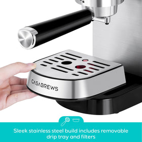 CASABREWS CM5418 crema-rich brew highlighting extraction quality