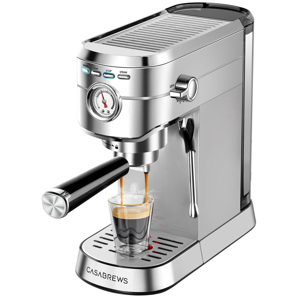CASABREWS CM5418 espresso shot with rich crema for home brewing