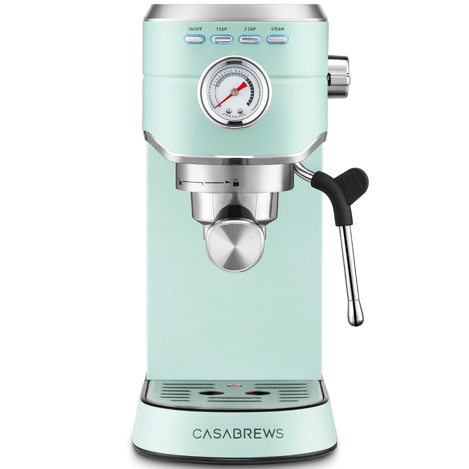Casabrews CM5418 espresso machine front view for home use