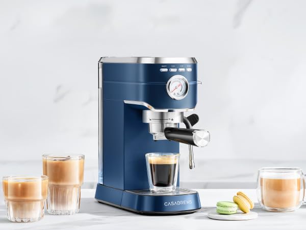 CASABREWS CM5418 latte-friendly setup supports home barista experiences.
