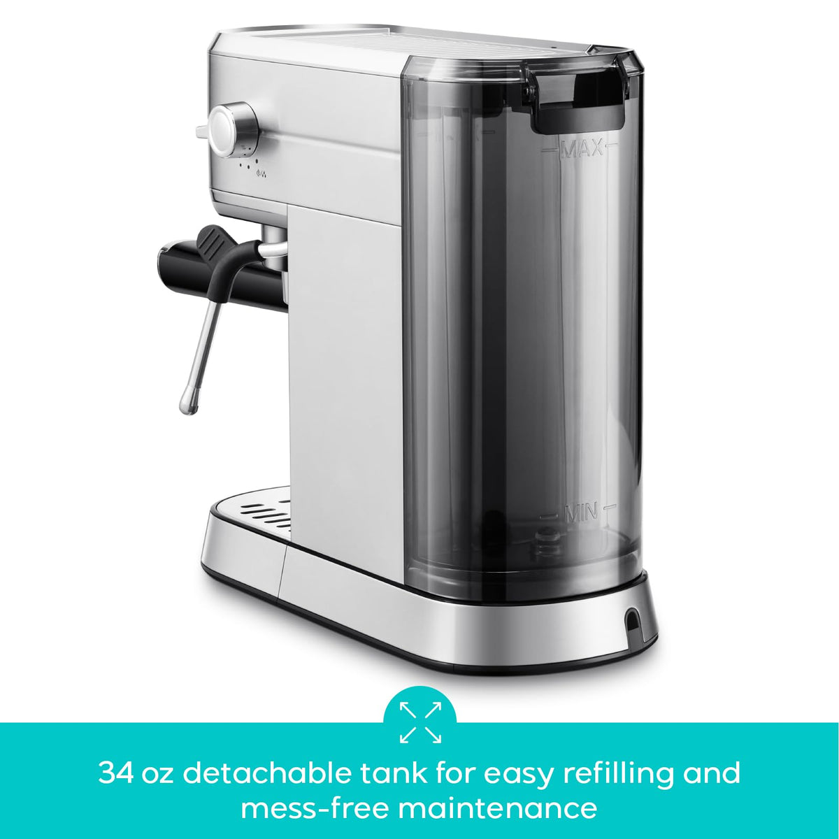 CASABREWS CM5418 portafilter and filter set enabling single or double shots