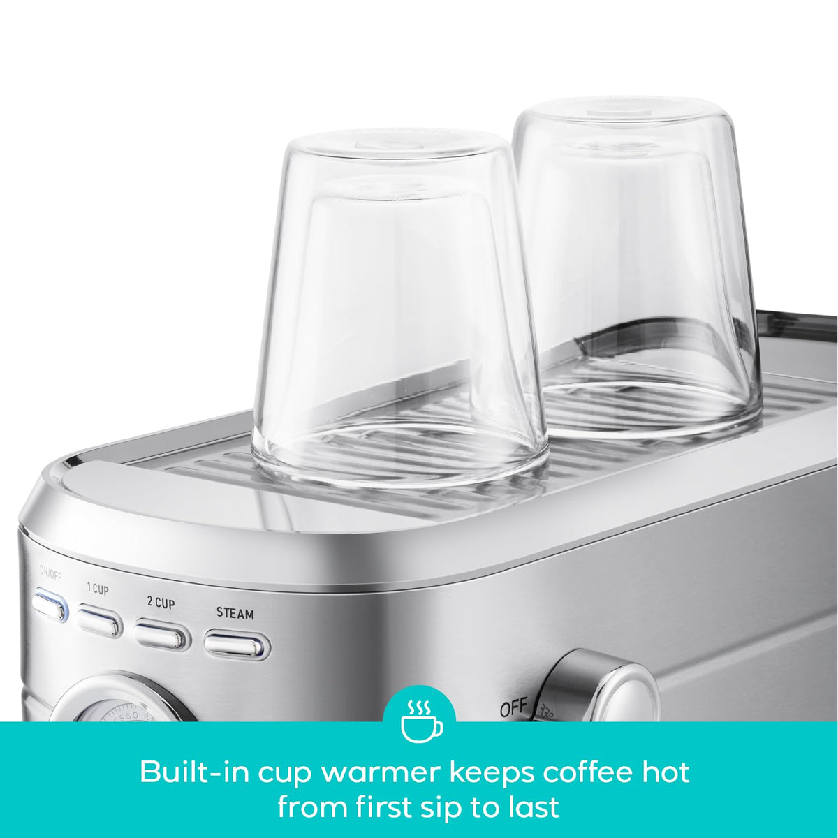CASABREWS CM5418 removable water tank for easy refills