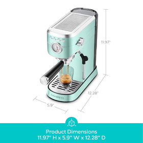 Casabrews CM5418 stainless steel body adds durable appeal