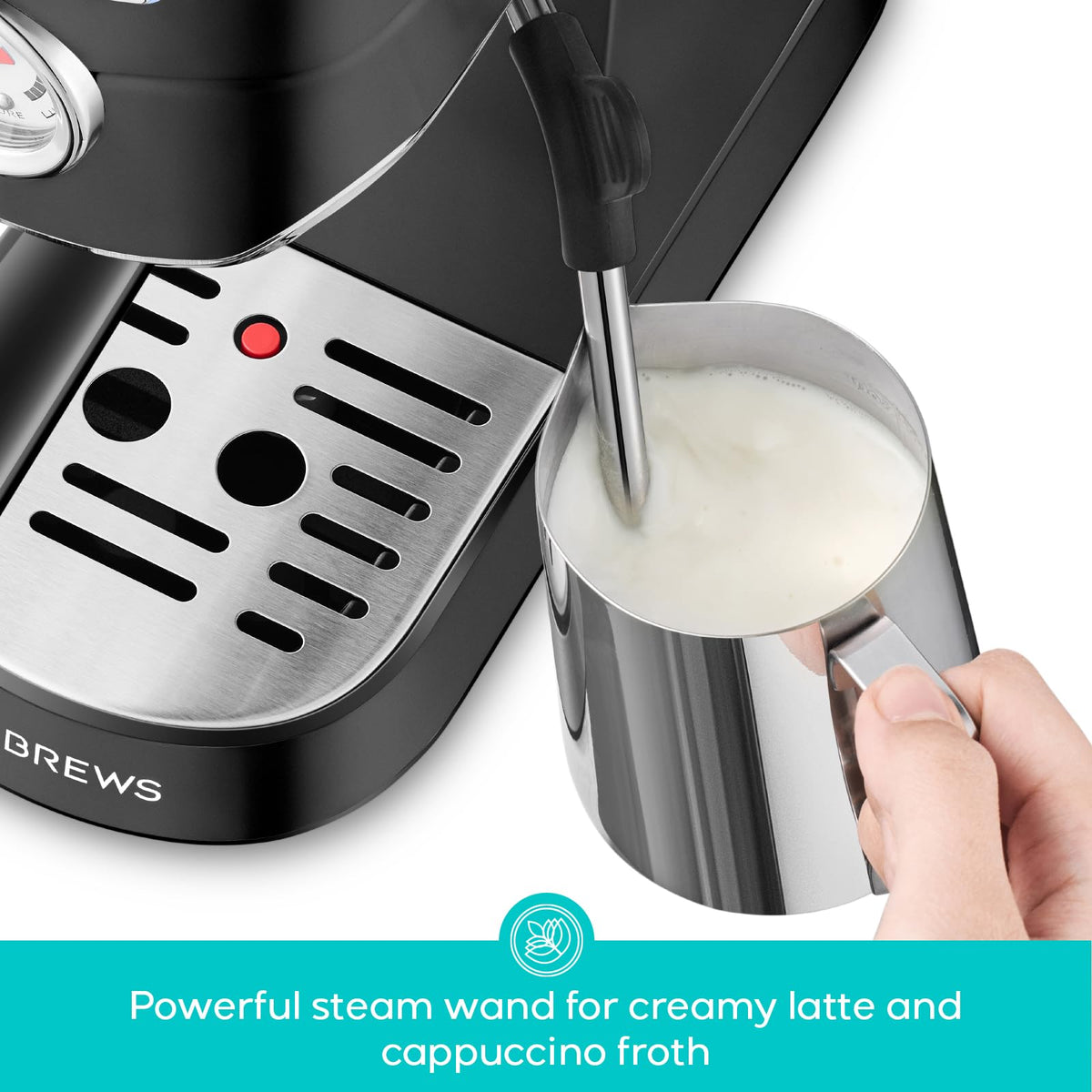 CASABREWS CM5418 stainless-steel body blends durability with modern style