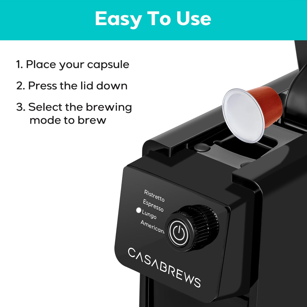 CASABREWS CM7036E automatic descaling reminders help maintain performance.