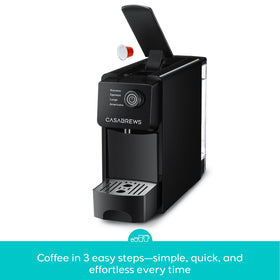 CASABREWS CM7036E four brew sizes for varied coffee preferences.