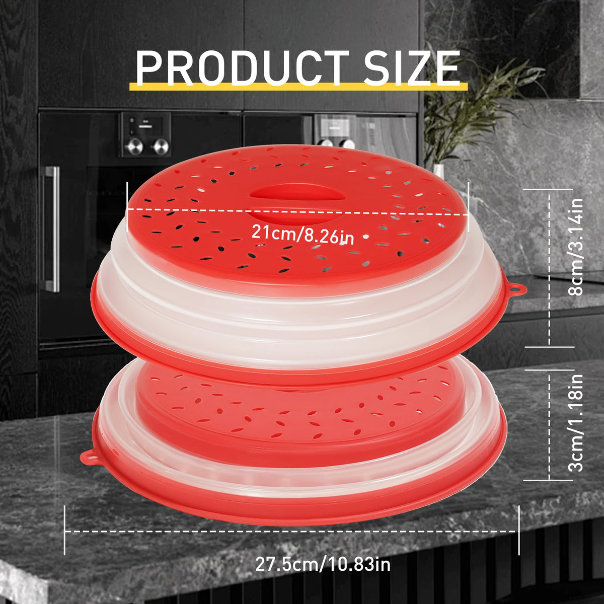 CasaCulina folding lid folded flat for compact storage